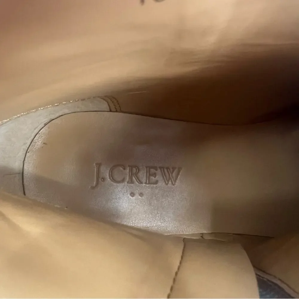 J. Crew Frankie camel leather boots sz 7